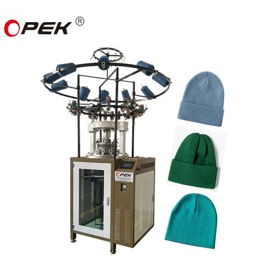 Verbessern Sie Ihre Produktion mit einer automatischen 0,75 W-Kreislauf-Ribbenhut-Strickmaschine