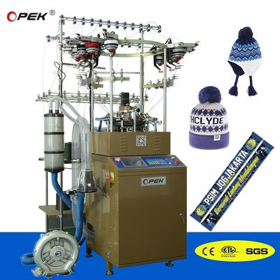 9 Zoll Zylinder Durchmesser Maquina de Tejer Gorros mit bis zu 16 Jacquard Farben