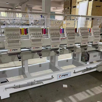 110V-220V eingebaute 6 Kopf Computer Stickmaschine für maximale Stickfläche 400*450mm