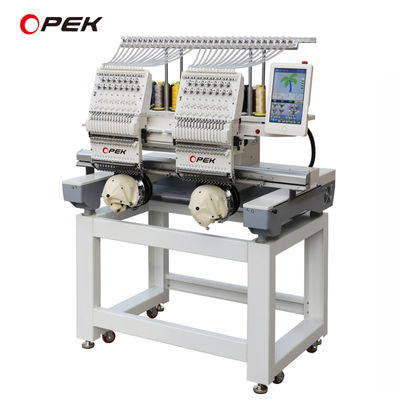 Portable 2 Head Computerisierte Stickmaschine mit 600W Leistung und 450*440 mm Fläche
