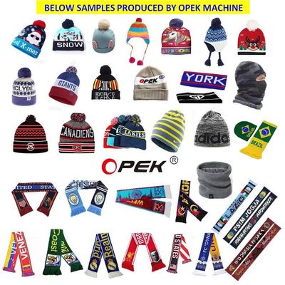 Computergestützte Acrylwolle Baumwolle Beanie Hut Kappe Strickmaschine von Top Opek 365