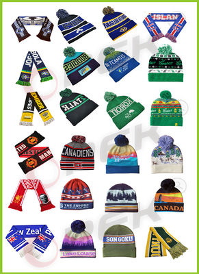 Jacquard Stricking Weft Style Computerisierte Acrylwolle Baumwolle Beanie Hut Kappe Maschine