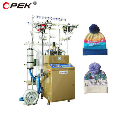 16 Farb-Jacquard-Rundstrickmaschine für die Hochgeschwindigkeitsproduktion von Schals und Beanie