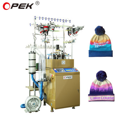 16 Farb-Jacquard-Rundstrickmaschine für die Hochgeschwindigkeitsproduktion von Schals und Beanie