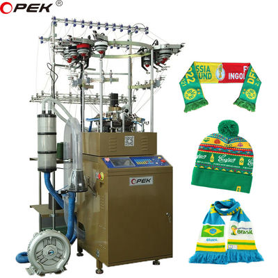 16 Farb-Jacquard-Rundstrickmaschine für die Hochgeschwindigkeitsproduktion von Schals und Beanie