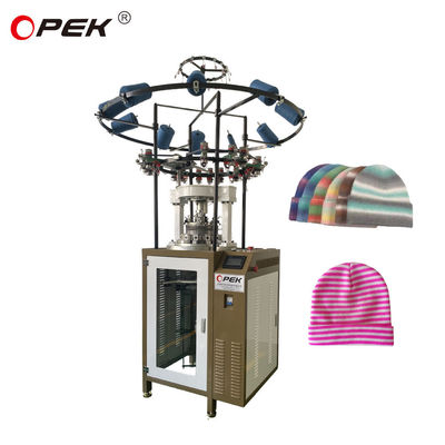 Computergestützte Opek Rib Hat Strickmaschine für 1X1 2X1 2X2 Rib Beanie/Manschettenproduktion