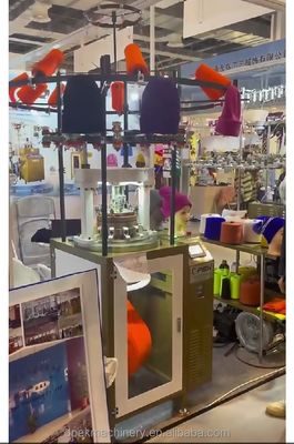 Automatische Rippen Strick Polyester Hüte Strickmaschine für die Technologie Textilmaschinen