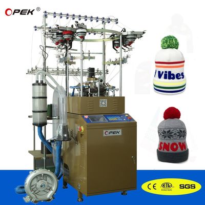 Berührungsschirm OPEK Kreisförmig Jacquard Schal und Hut Strickmaschine 9INCH Zylinder Durchmesser