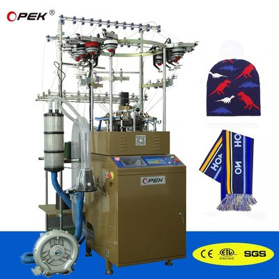 Kleiner Durchmesser Opek Acryl Beanie Hut Fußballschals Strickmaschine 752*663*1418mm