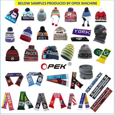 Kleiner Durchmesser Opek Acryl Beanie Hut Fußballschals Strickmaschine 752*663*1418mm