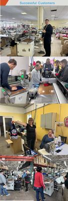 Home Gewirkte Kappe Hut Overlock Nähmaschine mit und 300-400pcs / Stunde Kapazität