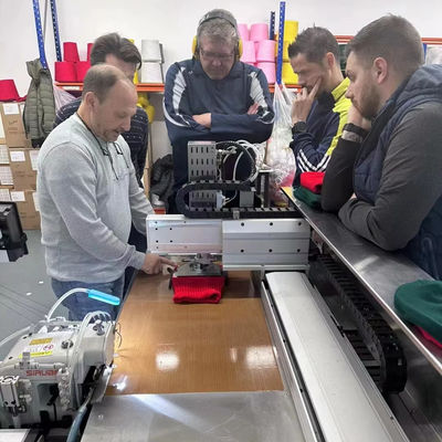 1500W Spannung 220V 50/60HZ Automatische Gewirkte Kappe Hut Overlock Nähmaschine für den Markt