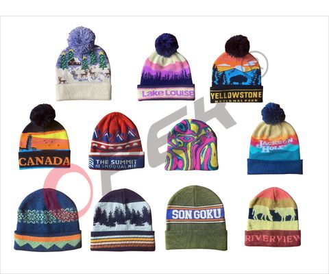 Anpassungsfähiger Schal Produktion OPEK Strickmaschine Beanies mit 144-400 Nadeln
