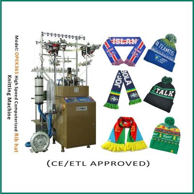 Hochgeschwindigkeitsstrickmaschine von OPEK 800 Stück/Tag Produktionskapazität für Beanie Cap