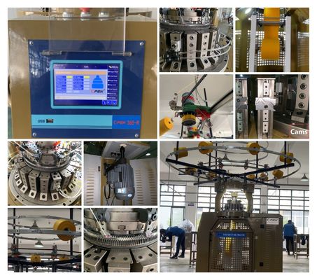 Warp Stricking Mayer Kreislauf Strickmaschine mit professioneller und AUTO Schmierung