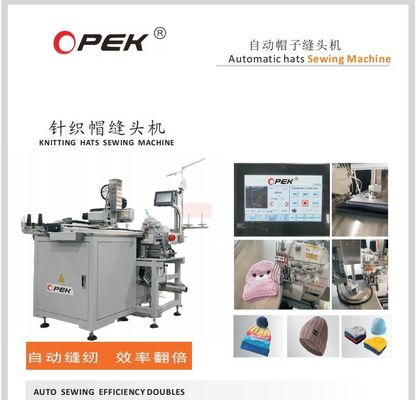 Opek-300HS Hut Nähmaschine für Einzelstrickmethode Leder Jacquard Hut