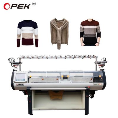 Doppelte Strickmaschine 650 KG 52 Zoll Computergestützte Flachstrickmaschine für Pullover
