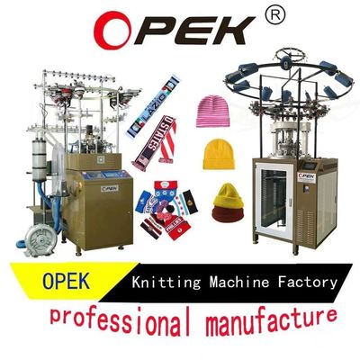 220V 50/60HZ Overlock Stich Jacquard und Rippen Stricked Hut Beanie Maschine für den Haushalt