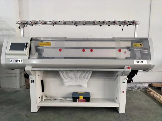 16GG Voll Jacquard Flat Strickmaschine Doppelsystem 52 Zoll für hohe Produktion