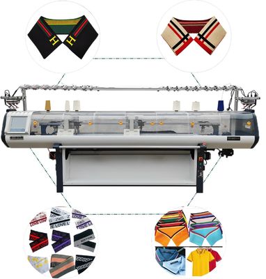 Flat Knitting Style Kragenmaschine 52 Zoll Voll Jacquard mit 12 und 14 Gauge