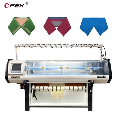 80 Zoll Strickbreite vollautomatische Kragenmanschetten Computerisierte Flachstrickmaschine