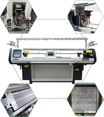 Voll Jacquard Flachstrickmaschine Doppelsystem Computerverkäufe für Ende Pullover