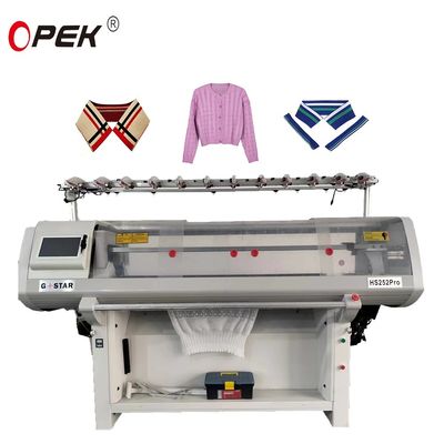 Hochmoderne Doppelsystem-Flachstrickmaschine zur Herstellung von Pulloverkragen