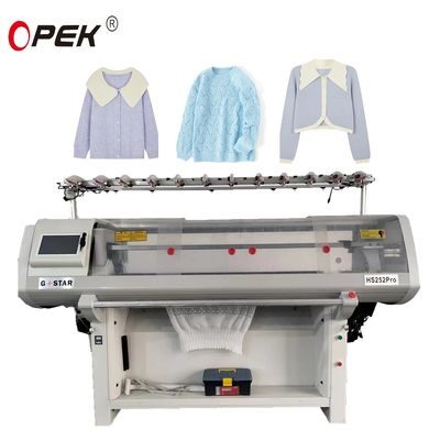 Hochmoderne Doppelsystem-Flachstrickmaschine zur Herstellung von Pulloverkragen