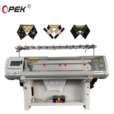 Hochmoderne Doppelsystem-Flachstrickmaschine zur Herstellung von Pulloverkragen