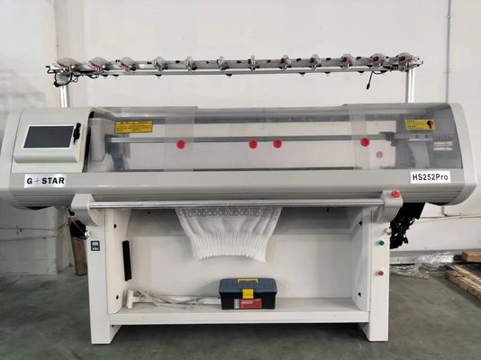 Hochmoderne Doppelsystem-Flachstrickmaschine zur Herstellung von Pulloverkragen