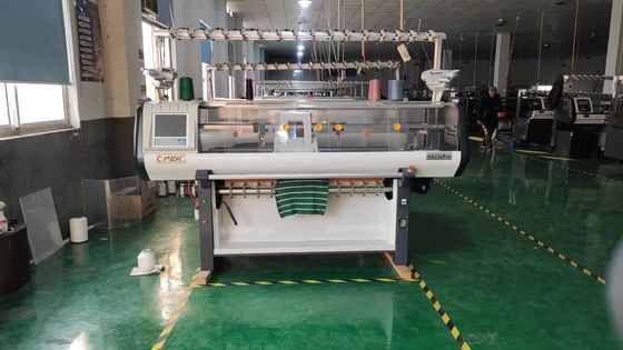 14 Gauge Voll Jacquard Kragen und Pullover Strickmaschine mit höherer Geschwindigkeit Leistung