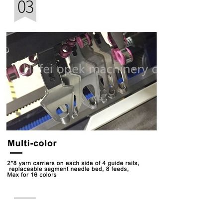 Computergestützte Jacquard-Flachstrickmaschine für Gewebe und Kragenbau