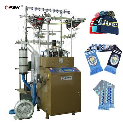 Home Hochgeschwindigkeits Jacquard Fußball Hut Kappe Machmaschine 16 Farboptionen