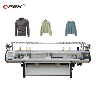 80 Zoll computergestützte Jacquard-Pullover-Flachstrickmaschine für Hemdkragen