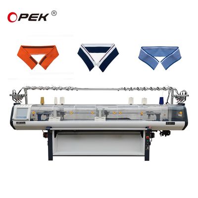 Langlebige Einzelsysteme Warp Strick-Stil Computerisierte Jacquard Flat Strickmaschine