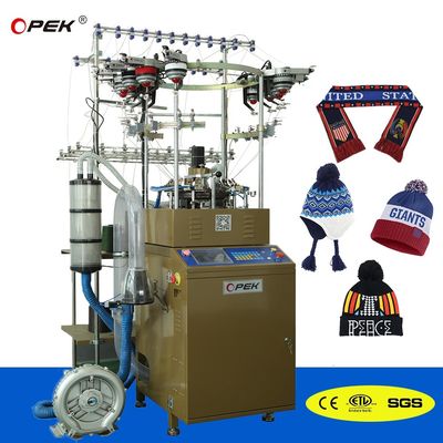 Berührungsschirm OPEK Winterhut Strickmaschine mit vollständig computergestütztem Steuerungssystem