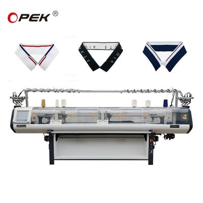 Flat Type Jacquard Kragen und Manschetten Produktion Strickmaschine mit 1 1 Wagen System