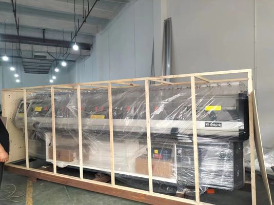 Flachstrickmaschine 80 Zoll für niedrige Wartungskosten und doppelten Trägerkragen