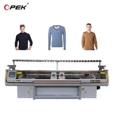 Voll Jacquard Flat Knitting Machine 650 KG Doppelsystem 52 Zoll für die Heimproduktion