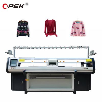 9gg Gauge Three System vollständig computergestützte Jacquard Pullover Flachstrickmaschine