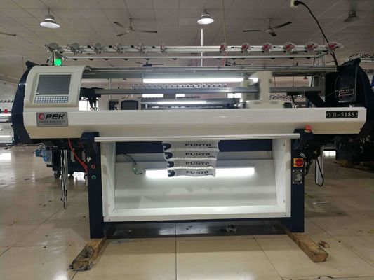 Gewebe Stricken 80 Zoll Einzeltricken Methode Automatische Kragen Flachstrickmaschine