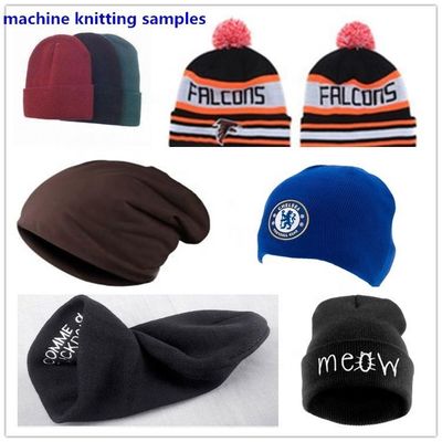 Dauerhafte Leistung vollständig computergestützte Beanie Hat Cap Strickmaschine mit 1kw Motor