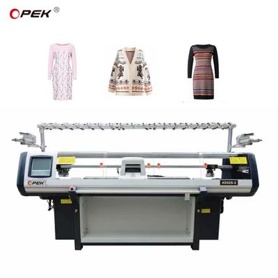 Vollständig gestaltete Strickwaren Doppelsystem 52 Zoll Flachstrickmaschine Strickmethode