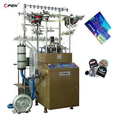 Hochkappen-/Schal-Strickmaschine mit 160N-360N Nadeln und Doppelsystem-Leading