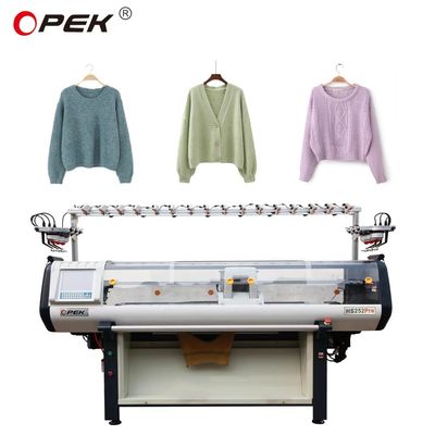 Doppelsystem-computergestützte Pullover-Strickmaschine mit Einfahrzeug