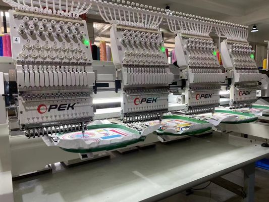 2800*1200mm Arbeitstischgröße Industrielle Maschine zur Computergestützten Hutstickerei mit mehreren Nadeln