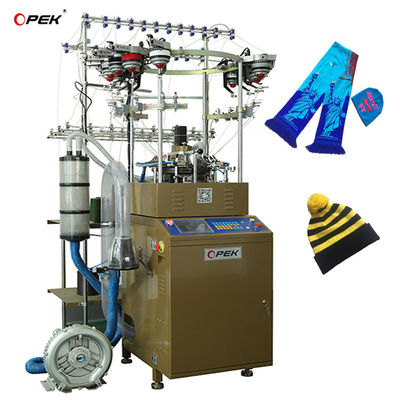 Voll automatischer Alarm Digitale Strickmaschine für Strick-Hut-Schal im Warp-Stil