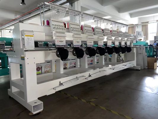 Kopf-Intervall 400mm 6 Köpfe 12 15 Nadeln Stickmaschine für Kappe