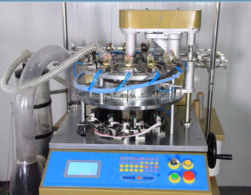 Voll automatischer Alarm Digitale Strickmaschine für Strick-Hut-Schal im Warp-Stil