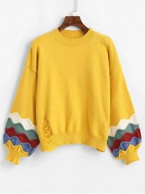 Vollautomatische Strickmaschine für flache Pullover mit Jacquard